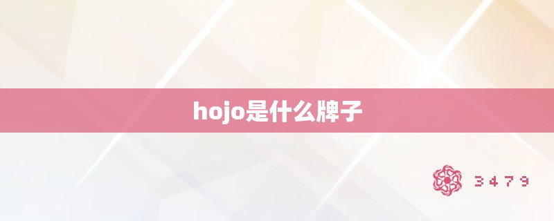 hojo是什么牌子