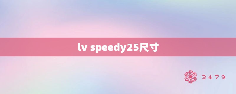lv speedy25尺寸